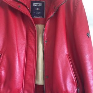 Hot Red Leather Jacket